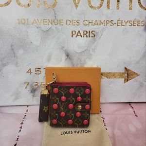 Louis Vuitton Monogram Cherry Compact Wallet 🍒